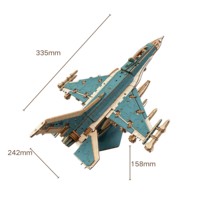 Rompecabezas de Madera 3D Personalizado, Modelo de Avión de Combate, Robot Mecha, Juego de Ensamblaje, Rompecabezas de Madera para Jóvenes, Manualidades, Juego