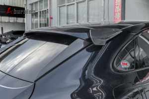 Pour Porsche Cayenne 2018 2019 2020 2021 <span class=keywords><strong>2022</strong></span> 2023 2025 9Y0 Coupé : Garniture de vitre arrière et aileron de toit améliorés en <span class=keywords><strong>fibre</strong></span> de carbone sèche TKT - Product Image 5