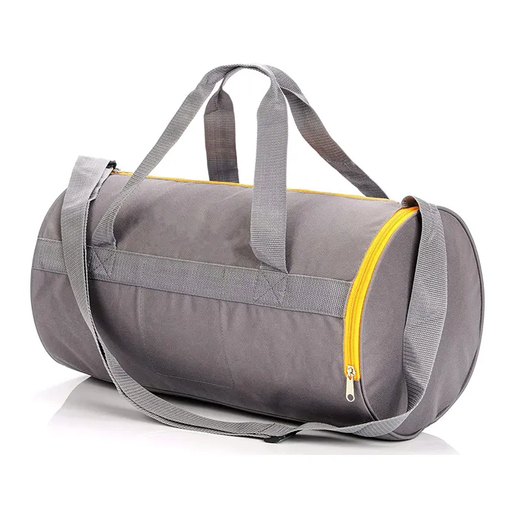 OEM Round Travel Holiday Fitness Bag Custom Gym Bag with Shoe Pocket