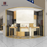 Vitrine en verre personnalisée haut de gamme, vitrine à bijoux en acier inoxydable