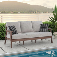 Mobilier d'extérieur en HDPE matériau durable canapé modulaire balcon en plein air imperméable UV hôtel B & B jardin extérieur