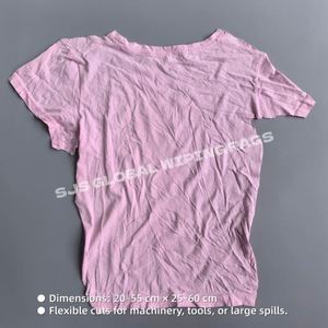 Trapos de Limpieza Industriales 100% Algodón, Multicolor, Compactados, 10 Kg, Trapos de Camiseta de Color Claro - Product Image 3