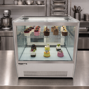 Vetrina Refrigerata Commerciale <span class=keywords><strong>da</strong></span> Banco per Dessert 2-8 Gradi ° Sistema di Raffreddamento ad Aria per Pasticcerie, Caffetterie e Hotel - Product Image 6