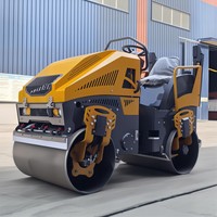 Compacteur de construction compacteur hydraulique à double tambour rouleau compresseur moteur diesel vibrant mini rouleau compresseur à vendre