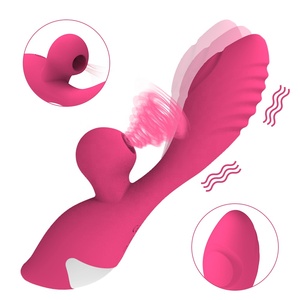 Vibrateur double 10 vitesses d'origine, avec fonctions de succion clitoridienne, de léchage, de stimulation du point G et de stimulation par picots, pour femmes - Product Image 1