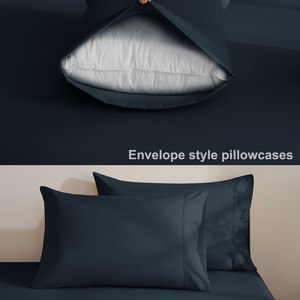 통기성 극세사 침구 세트 깊은 포켓 침대 시트 4 개 세트 - Product Image 5