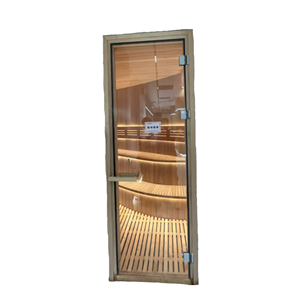 Pintu Sauna Kaca Sepenuhnya Kayu Cedar Aspen Spruce Abachi Hemlock 2000*780mm Kaca Tempered 6mm Sauna Kayu - Product Image 5