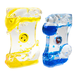 Minuteur en acrylique à liquide mouvant, jouet à bulles, <span class=keywords><strong>sablier</strong></span> bicolore, cadeau, minuteur à sable mouvant liquide, <span class=keywords><strong>sablier</strong></span> en <span class=keywords><strong>gel</strong></span> liquide acrylique - Product Image 6