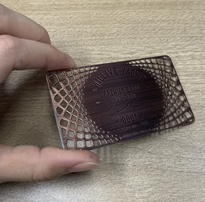 นามบัตรสีทองเงินสีดำโลหะสมาชิกวีไอพี - Product Image 3