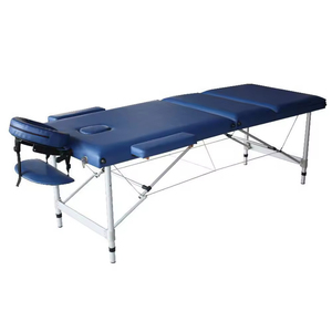 Nouvelle table de massage populaire en cuir et aluminium à 3 plis, réglable en hauteur, pour salon de beauté, spa facial, table de massage <span class=keywords><strong>Glory</strong></span> Hole - Product Image 2
