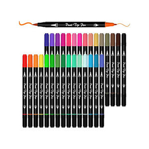 Art Markers Dual Tip 48 100 120 Brush Fineliner Color Pen <b>Set</b> Custom Water Based Marker for Calligraphy Drawing <b>Writing</b> - Product Image 5
