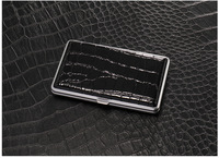 PU cuir 5.5mm mince étendu métal 20-Pack Ultra-mince Flip Cover étanche impression personnalisée en gros pour étuis à cigarettes
