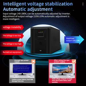 Alta Carga inteligente 600VA UPS monofásico fuera de línea fuente de alimentación de respaldo LED UPS para computadoras impresoras - Product Image 5