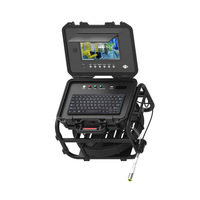 Caméra d'inspection de canalisations immergées, écran IPS 9 pouces 1080P, localisateur de 512HZ à nivellement automatique