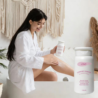 Poudre corporelle sans talc à base d'amidon de maïs, marque privée, soin de la peau biologique, absorbant la transpiration, usine OEM, GMPC, ISO