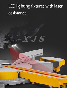 Sierra Ingletadora Deslizante Simple <span class=keywords><strong>de</strong></span> 12 Pulgadas con Posicionamiento Láser para Cortar <span class=keywords><strong>Madera</strong></span>, Aluminio, Plástico y Materiales <span class=keywords><strong>de</strong></span> Construcción - Product Image 4