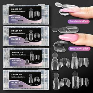 Formas para Extensión de Uñas Postizas, <span class=keywords><strong>Diseño</strong></span> Innovador en Forma de Escalera, Forma Ovalada de Plástico, <span class=keywords><strong>Diseño</strong></span> de Punta de Dedo, Extensiones de Uñas en Capas, <span class=keywords><strong>Manicura</strong></span> - Product Image 2