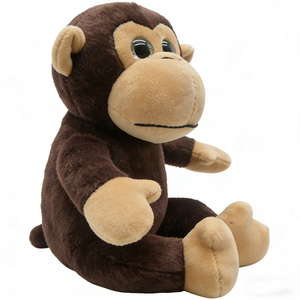 Peluche de mono personalizado, peluche de chimpancé, peluche de mono sentado - Product Image 2