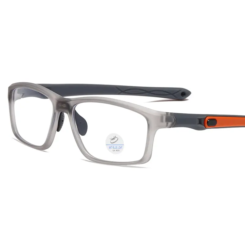 Occhiali ottici da uomo montatura sport regolabile a specchio gambe occhiali da vista montatura maschio TR90 miopia occhiali montatura