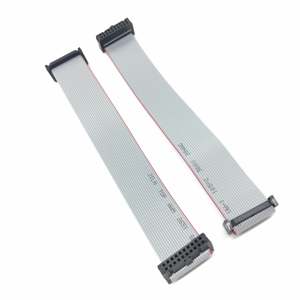 6 8 10 12 14 16 18 20 24 26 30 32 34 40 50 60 64ピン 1.27mmピッチ IDC 2.54mm 2.0mm コネクタ グレー ブラック フラットリボンワイヤケーブル - Product Image 2