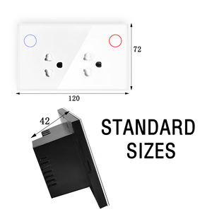 Tuya Smart Zigbee Socket 15A AU Plug Wi-Fi Power Meter Tempered Glass Panel Overload Protection - Product Image 3