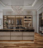 Armoire moderne personnalisable avec éclairage LED, dressing modulaire verrouillable pour chambre, salon, salle à manger et organisation de la salle de sport