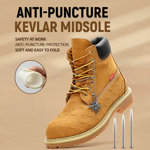 Bottes de sécurité pour hommes de haute qualité, imperméables, antidérapantes, anti-perforation, chaussures de travail de construction, fabricants de bottes de sécurité pour travaux au sol - Product Image 5