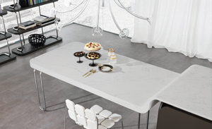 Bianco Progettato Coreano Personalizzato Acrilico Superficie Solida Contatori Controsoffitto di <span class=keywords><strong>Marmo</strong></span> Quarzo Piani di <span class=keywords><strong>Lavoro</strong></span> per la <span class=keywords><strong>Cucina</strong></span> Da <span class=keywords><strong>Cucina</strong></span> <span class=keywords><strong>In</strong></span> Pietra di Quarzo - Product Image 5