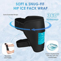 Attelle de hanche XL de haute qualité - Pack de glace en gel souple réutilisable, thérapie par le froid ajustée pour soulager la douleur