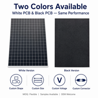Panneau solaire SMT All Black Sunpower 5V 6V 9V 12V 24V 36V, module BIPV étanche ETFE pour la surveillance à distance par caméra CCTV, système hors réseau