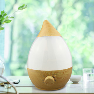 Humidificador ultrasónico con diseño de grano de madera y gotas de agua, 1.3L, difusor de aroma para el hogar y la oficina, funcionamiento silencioso - Product Image 3