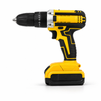 Perceuse sans fil rechargeable avec 2 batteries, mandrin à serrage rapide, couple réglable, chargeur et embouts de perçage pour le travail du bois et les réparations domestiques