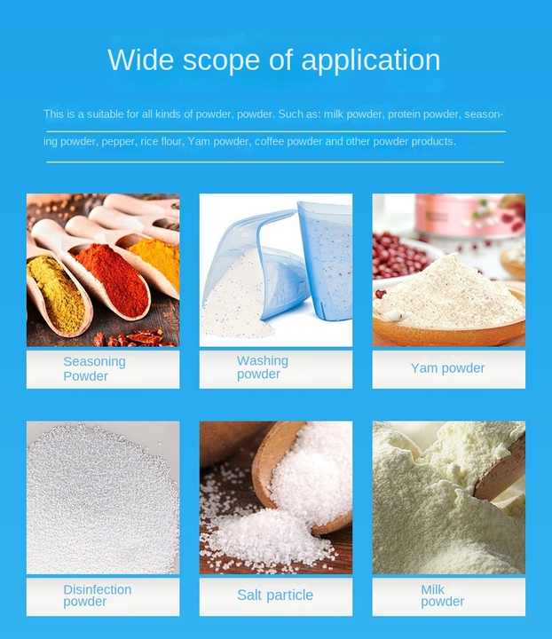 Automatic Seasoning Protein Flour Sugar Non-Dairy Coffee Milk Powder Suitable for Glass Plastic Aluminum Bottle Jar Tin