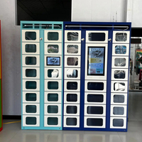Fabricant de casiers à colis intelligents bon marché à vendre Paiement par code QR Serrure numérique pour porte transparente Armoire de casiers intelligents connectés