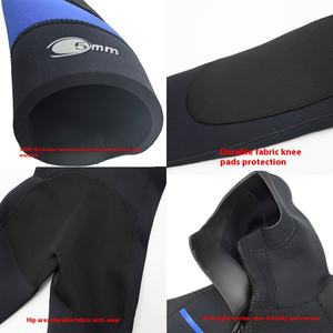 Combinaison de surf de plongée une pièce à capuche humide respirante de 5MM avec fermeture à glissière avant épaissie pour l'apnée profonde et la plongée pulmonaire - Product Image 5