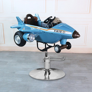 Chaise de Barbier Hydraulique Rotative pour Enfants, Siège de Coiffeur Métallique Rotatif Hydraulique pour Jeu d'Imitation Salon de Coiffure - Product Image 3