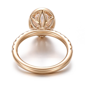 Anillo de Compromiso con Diamante Ovalado de 2 Quilates, Estilo Clásico, Anillo de Oro Sólido de 14K, Piedra Principal con Corte Ovalado, Diamante Cultivado en Laboratorio, Anillo de Boda para Mujer - Product Image 2