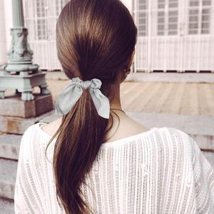 LRTOU - Coleteros Elásticos para Mujer al por Mayor, Coletero <span class=keywords><strong>de</strong></span> Color Sólido con Orejas <span class=keywords><strong>de</strong></span> <span class=keywords><strong>Conejo</strong></span>, Lazos <span class=keywords><strong>de</strong></span> Seda y Satén para el Cabello - Product Image 5