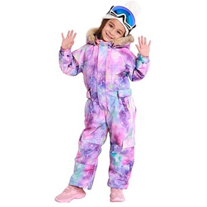 Kid's Baby One Piece Snowsuits <strong>Overalls</strong> Ski Suits Jackets Coats Jumpsuits Outdoor <strong>Winter</strong> Waterproof Snowboarding Children - Product Image 3