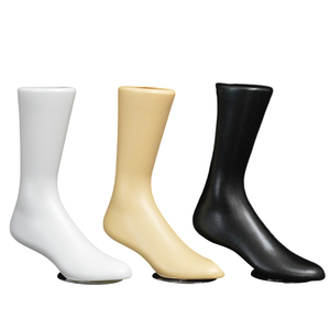 Présentoir de mannequin en plastique de <span class=keywords><strong>couleur</strong></span> <span class=keywords><strong>chair</strong></span> blanc pour chaussettes et chaussures - Product Image 1
