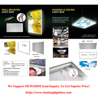Kotak Lampu Kain Universal untuk Iklan, Pameran, Bingkai Aluminium Premium, Seg Tension Graphics Display Wall