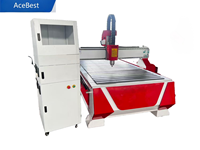 Router CNC 1325 para Producción Artesanal, Tallado en Relieve y Huecos, con Husillo de 3.2KW con Enfriamiento por Agua, NC Studio, para Madera