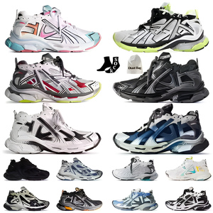 Chaussures de course décontractées de luxe de haute qualité, baskets en cuir véritable respirantes à bout rond, chaussures de sport pour hommes - Product Image 1