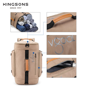 Kingsons Large Capacity Travel <b>Backpack</b> Water Resistant Outdoor Sports Unisex Khaki Casual <b>Backpack</b> - Product Image 2