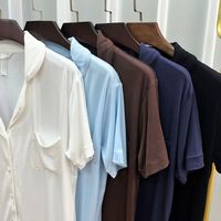 Ensemble de pyjama court côtelé en modal ultra doux pour femme SUHE, col rabattu, haut ajusté et short, 2 pièces, tenue de détente
