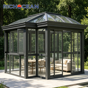 RICHOCEAN - Solárium Moderno de Aluminio Resistente con Doble Aislamiento y Vidrio para Jardín, Patio o Invernadero - Product Image 5