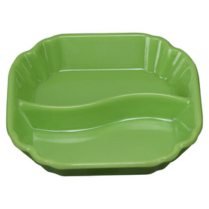 Bandeja Triple de Melamina Blanca en Forma de Guisante con Sección para Salsa de Soja para Hotel - Product Image 6