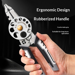 Electrician Stripping Pliers Stripping and Cutting Line Multifunctional Universal Industrial Grade Line Breaking Turntable Cable - Product Image 1
