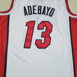 Готовый к отправке Bam <span class=keywords><strong>Adebayo</strong></span> красный 2024/25 городской выпуск лучшего качества сшитый баскетбольный трикотаж - Product Image 3