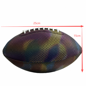 Ballon de football américain imperméable en cuir composite haute adhérence, taille officielle 6, pour l'entraînement et les matchs, durable - Product Image 2